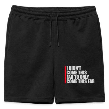 Je ne suis pas venu jusqu’ici pour seulement venir jusqu’ici Devise - Short de survêtement homme premium - noir - Devant - AI Model Male 178 light (178cm)