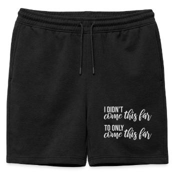 Je ne suis pas venu jusqu’ici pour seulement venir jusqu’ici Devise - Short de survêtement homme premium - noir - Devant - AI Model Male 178 light (178cm)