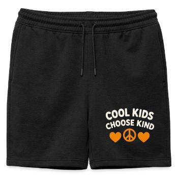 Sympathie anti-harcèlement, Lève-toi - Short de survêtement homme premium - noir - Devant - AI Model Male 178 light (178cm)