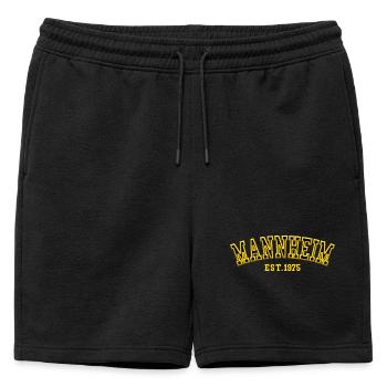 Mannheim Fondée en 1975 - Short de survêtement homme premium - noir - Devant - AI Model Male 178 light (178cm)