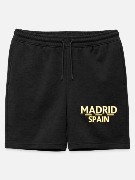 Madrid – Spain - Mens' Premium Organic Sweatshorts - black