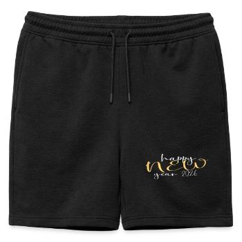 Happy New Year 2026 - Short de survêtement homme premium - noir - Devant - AI Model Male 178 light (178cm)
