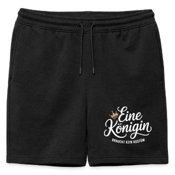 Queen doesn't need a costume disguise carnival - Mens' Premium Organic Sweatshorts - black - Front - AI Model Male 178 light (178cm)