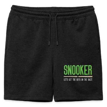 Snooker - Mettons les gars sur le bais - Short de survêtement homme premium - noir - Devant - AI Model Male 178 light (178cm)