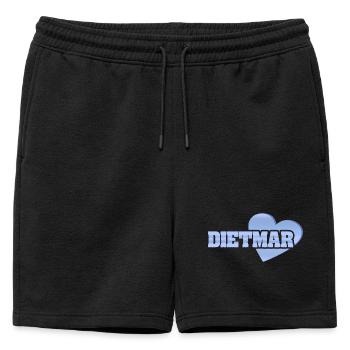 Gold Dietmar - Mens' Premium Organic Sweatshorts - black - Front - AI Model Male 178 light (178cm)