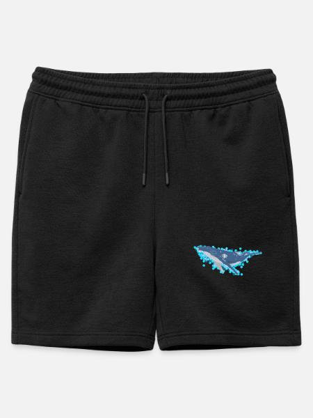 Buckelwal für Meeresliebhaber - Männer Premium Organic Sweatshorts - Schwarz