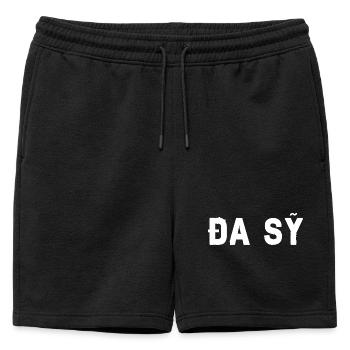 Đa Sỹ Hanoï, Vietnam - Short de survêtement homme premium - noir - Devant - AI Model Male 178 light (178cm)