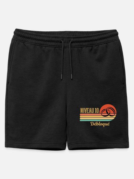Brautmutt-Hochzeit – 10 Jahre Ehe - Männer Premium Organic Sweatshorts - Schwarz