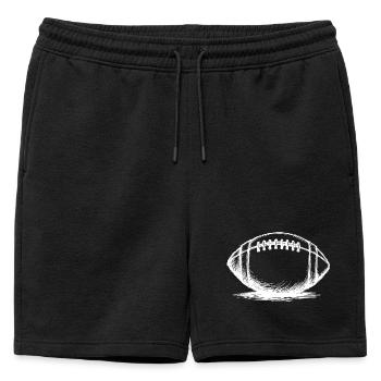 Sportif vintage de balle de football américain - Short de survêtement homme premium - noir - Devant - AI Model Male 178 light (178cm)