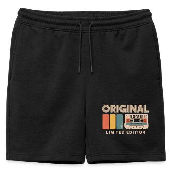 Original 1976 Anniversaire 1976 Cadeau 1976 Retro - Short de survêtement homme premium - noir - Devant - AI Model Male 178 light (178cm)