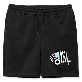 Caravane Zebra Safari Camping Zoo Caravan sw - Short de survêtement homme premium - noir - Devant - AI Model Male 178 light (178cm)