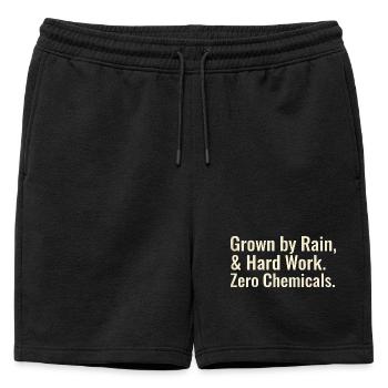 Dictons de l’horticulture durable Agriculteur régénérateur - Short de survêtement homme premium - noir - Devant - AI Model Male 178 light (178cm)