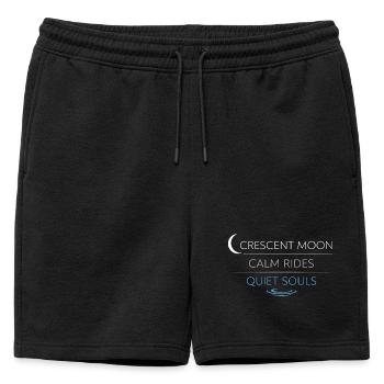 Navigation de nuit avec - Short de survêtement homme premium - noir - Devant - AI Model Male 178 light (178cm)