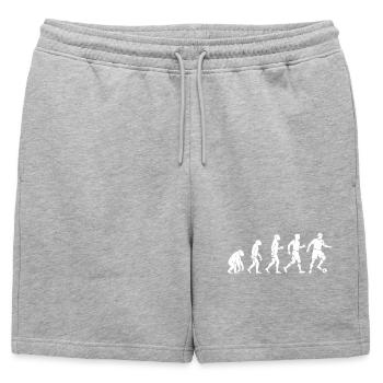 Évolution du joueur de football - Short de survêtement homme premium - gris chiné - Devant - AI Model Male 178 light (178cm)