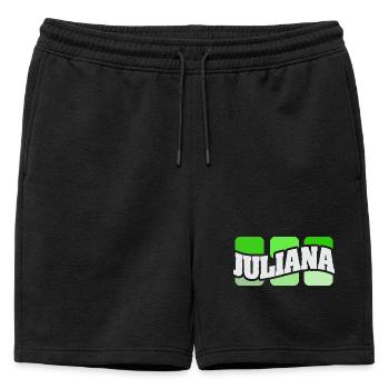 Prénom Juliana - Short de survêtement homme premium - noir - Devant - AI Model Male 178 light (178cm)