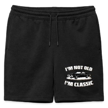 Je ne suis pas vieux, je suis classique - Short de survêtement homme premium - noir - Devant - AI Model Male 178 light (178cm)