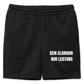 Pas de glamour, juste de la performance | Chemise de travail - Short de survêtement homme premium - noir - Devant - AI Model Male 178 light (178cm)