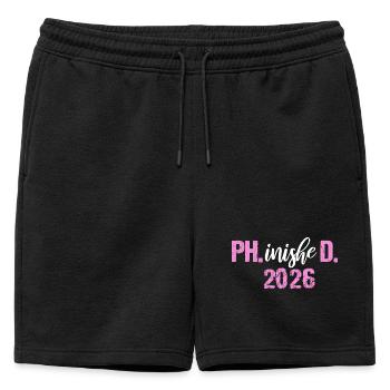 Doctorat 2026 Doctorat philistin Thèse PhD - Short de survêtement homme premium - noir - Devant - AI Model Male 178 light (178cm)
