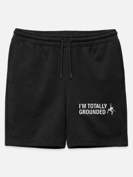 Totally Grounded Klettern - Männer Premium Organic Sweatshorts - Schwarz