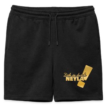 Prénom Neyla - Short de survêtement homme premium - noir - Devant - AI Model Male 178 light (178cm)
