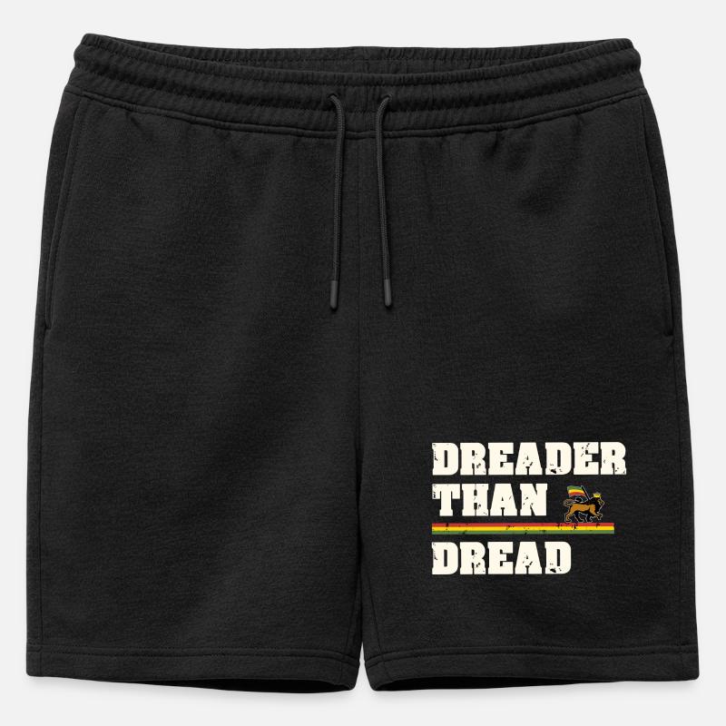 Dreader Than Dread - Männer Premium Organic Sweatshorts - Schwarz