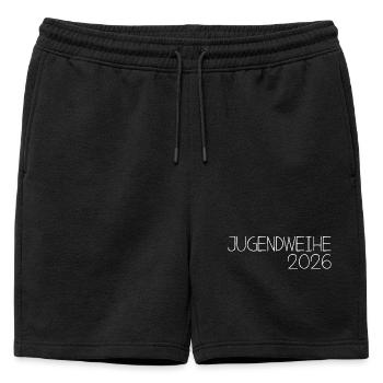 Consécration des jeunes 2026 - Short de survêtement homme premium - noir - Devant - AI Model Male 178 light (178cm)