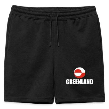 Groenland - Nu Det Nuuk - Danemark - Danemark - Short de survêtement homme premium - noir - Devant - AI Model Male 178 light (178cm)