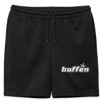 mordu - Short de survêtement homme premium - noir - Devant - AI Model Male 178 light (178cm)