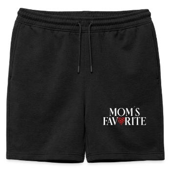 Le chéri de Maman Enfant Préféré - Short de survêtement homme premium - noir - Devant - AI Model Male 178 light (178cm)