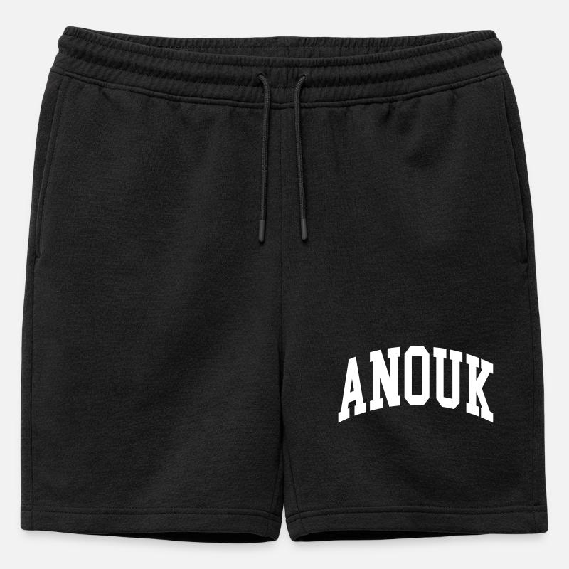 Anouk - Männer Premium Organic Sweatshorts - Schwarz