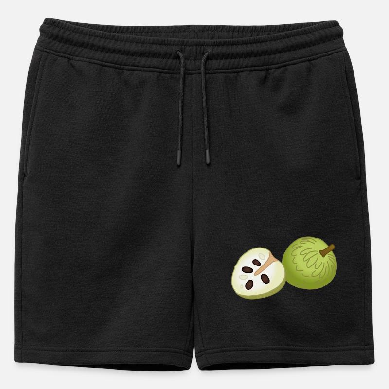 Puddingapfel-Scheibe Pop-Art - Männer Premium Organic Sweatshorts - Schwarz