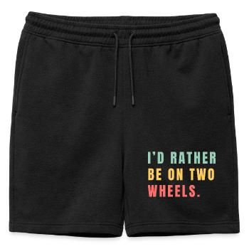 Mieux sur deux roues - Short de survêtement homme premium - noir - Devant - AI Model Male 178 light (178cm)