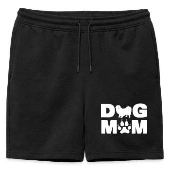Cadeau de chiot empreinte de patte pour chiot tibétain d’épagneul, chien épagneul, - Short de survêtement homme premium - noir - Devant - AI Model Male 178 light (178cm)