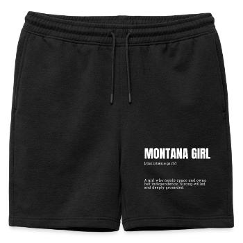 T-shirt Indépendance Fille du Montana - Short de survêtement homme premium - noir - Devant - AI Model Male 178 light (178cm)