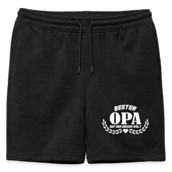 Le meilleur grand-père du monde entier - Short de survêtement homme premium - noir - Devant - AI Model Male 178 light (178cm)