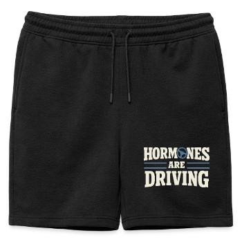 Périménopause Humour Périménopause - Short de survêtement homme premium - noir - Devant - AI Model Male 178 light (178cm)