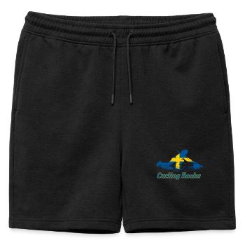 Le curling rocks Suède Fan Merch - Short de survêtement homme premium - noir - Devant - AI Model Male 178 light (178cm)