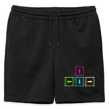 Jeu vidéo Gamer Gaming - Short de survêtement homme premium - noir - Devant - AI Model Male 178 light (178cm)