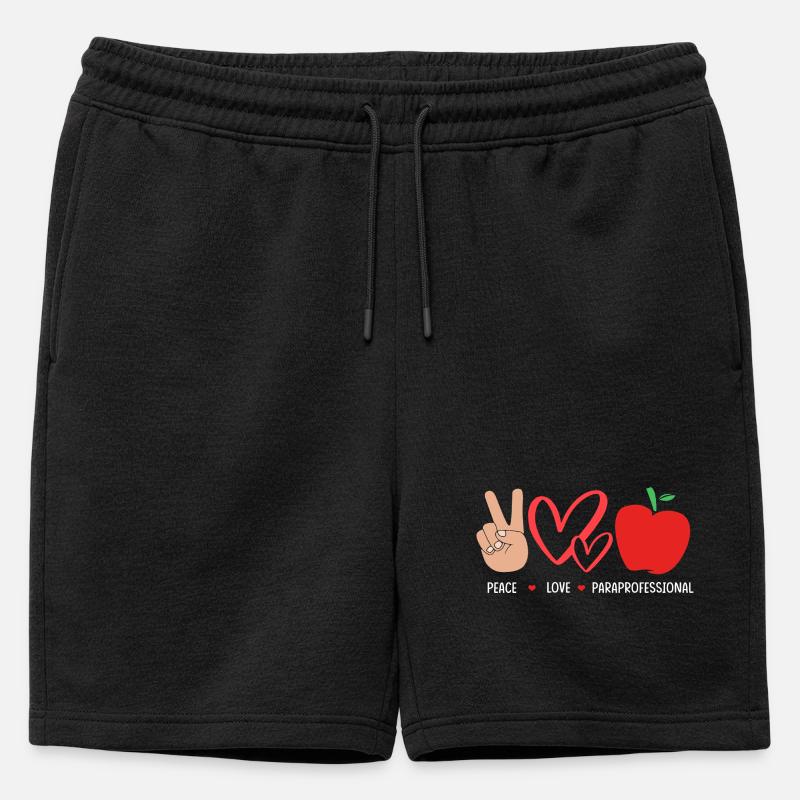 Lehrerassistent Paraprofessional Paraeducator - Männer Premium Organic Sweatshorts - Schwarz