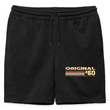 1960 - Short de survêtement homme premium - noir - Devant - AI Model Male 178 light (178cm)