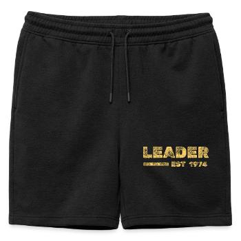 Responsible 1974 - Mens' Premium Organic Sweatshorts - black - Front - AI Model Male 178 light (178cm)