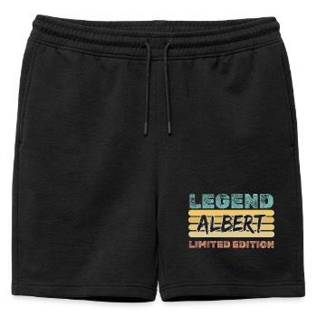 Dire Albert - Short de survêtement homme premium - noir - Devant - AI Model Male 178 light (178cm)