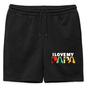 J’adore le design de mon Papa Pilot Aviation Captain - Short de survêtement homme premium - noir - Devant - AI Model Male 178 light (178cm)