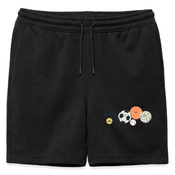 Blague sportive - Match sportif drôle de design sportif - Short de survêtement homme premium - noir - Devant - AI Model Male 178 light (178cm)