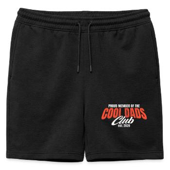 Cool Dads Club - Dad 2026 Gift - Mens' Premium Organic Sweatshorts - black - Front - AI Model Male 178 light (178cm)