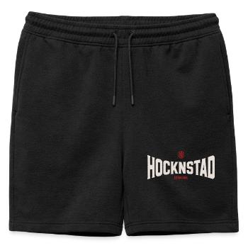 Hocknstad - Short de survêtement homme premium - noir - Devant - AI Model Male 178 light (178cm)