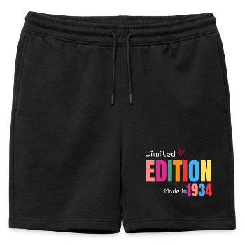 Limited edition Made in 1934 - Short de survêtement homme premium - noir - Devant - AI Model Male 178 light (178cm)