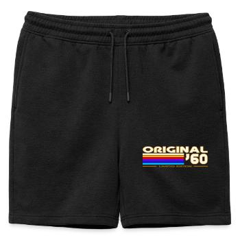 1960 - Short de survêtement homme premium - noir - Devant - AI Model Male 178 light (178cm)