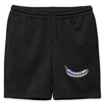 Disco Banana - Short de survêtement homme premium - noir - Devant - AI Model Male 178 light (178cm)