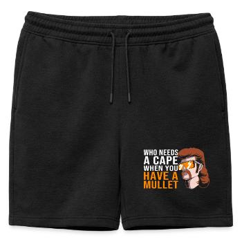 Coupe mulet Coupe mulet - Short de survêtement homme premium - noir - Devant - AI Model Male 178 light (178cm)